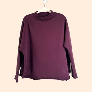 Frank Eileen Effie Capelet Top Burgundy